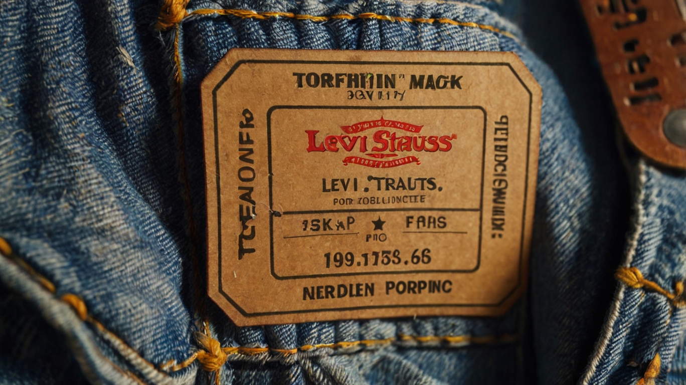 Hang Tag for Levi Strauss Denim Jacket CW-3117-3496