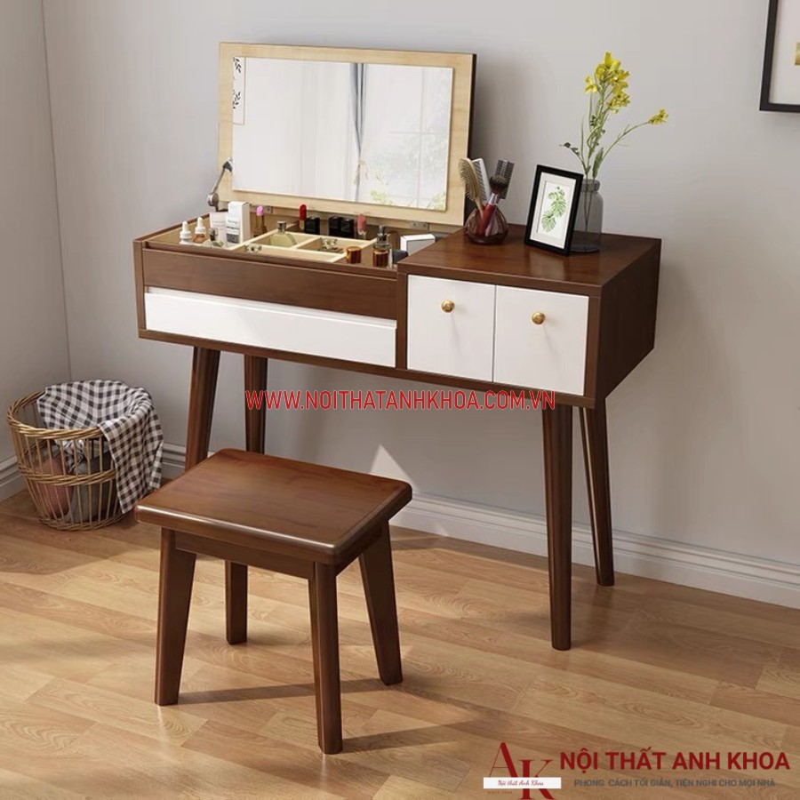 Bàn trang điểm mini gỗ công nghiệp MDF hiện đại