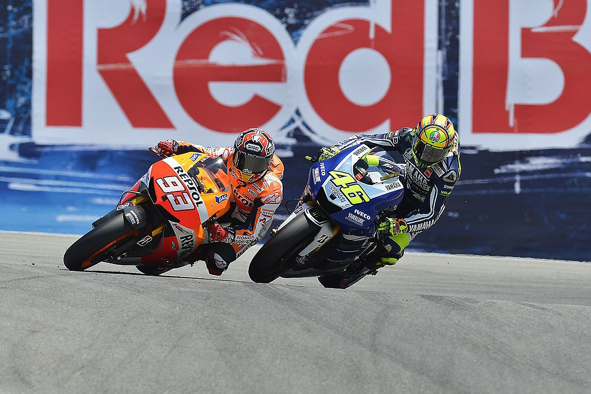 Kontroversi Rivalitas Marc Marquez vs Valentino Rossi