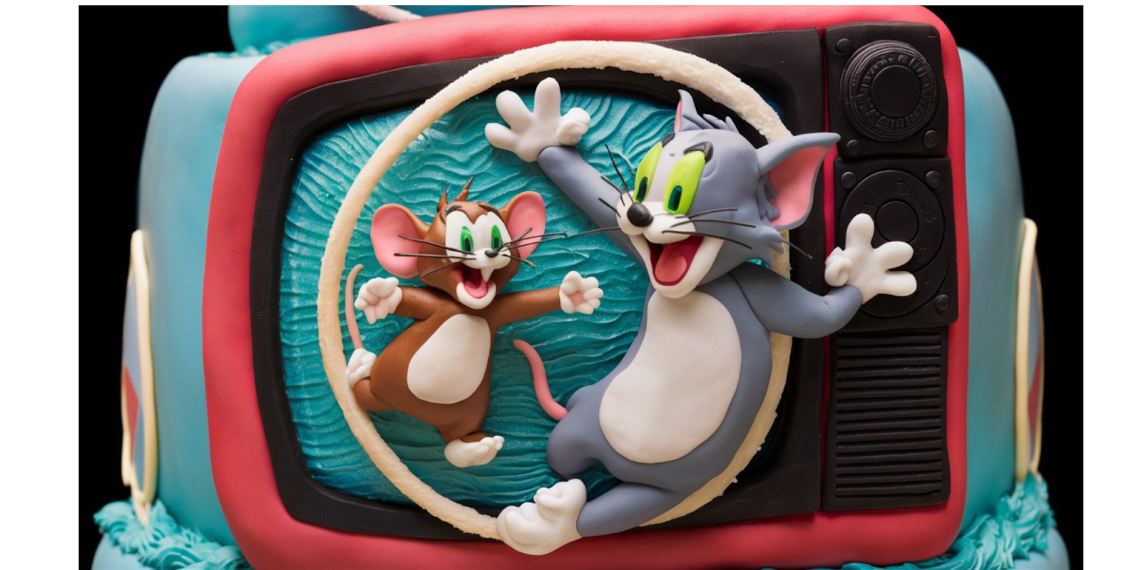 Retro Tom and Jerry Cake Design