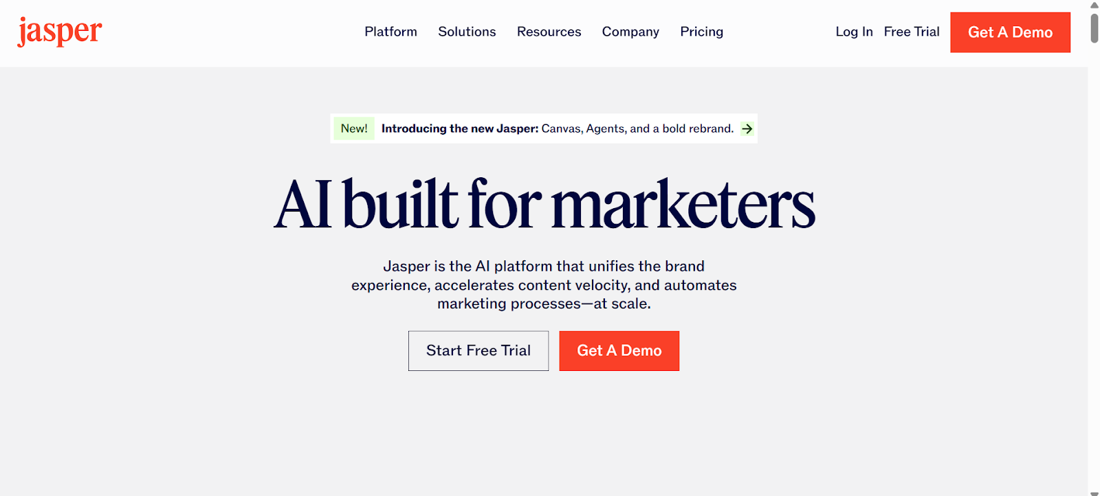 a screenshot of Jasper (AI Writing Assistant): 