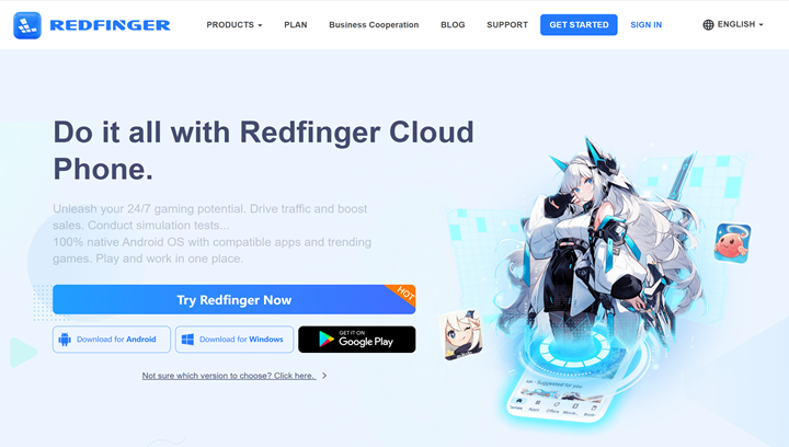 Download and Install the Redfinger App