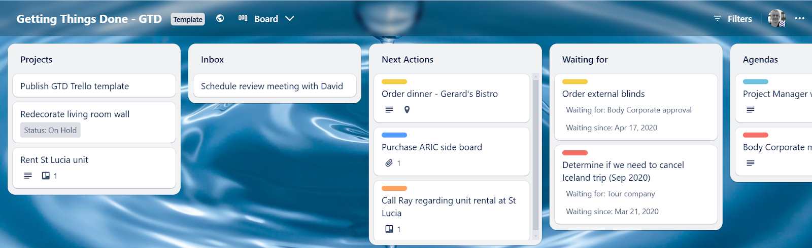 gtd trello template