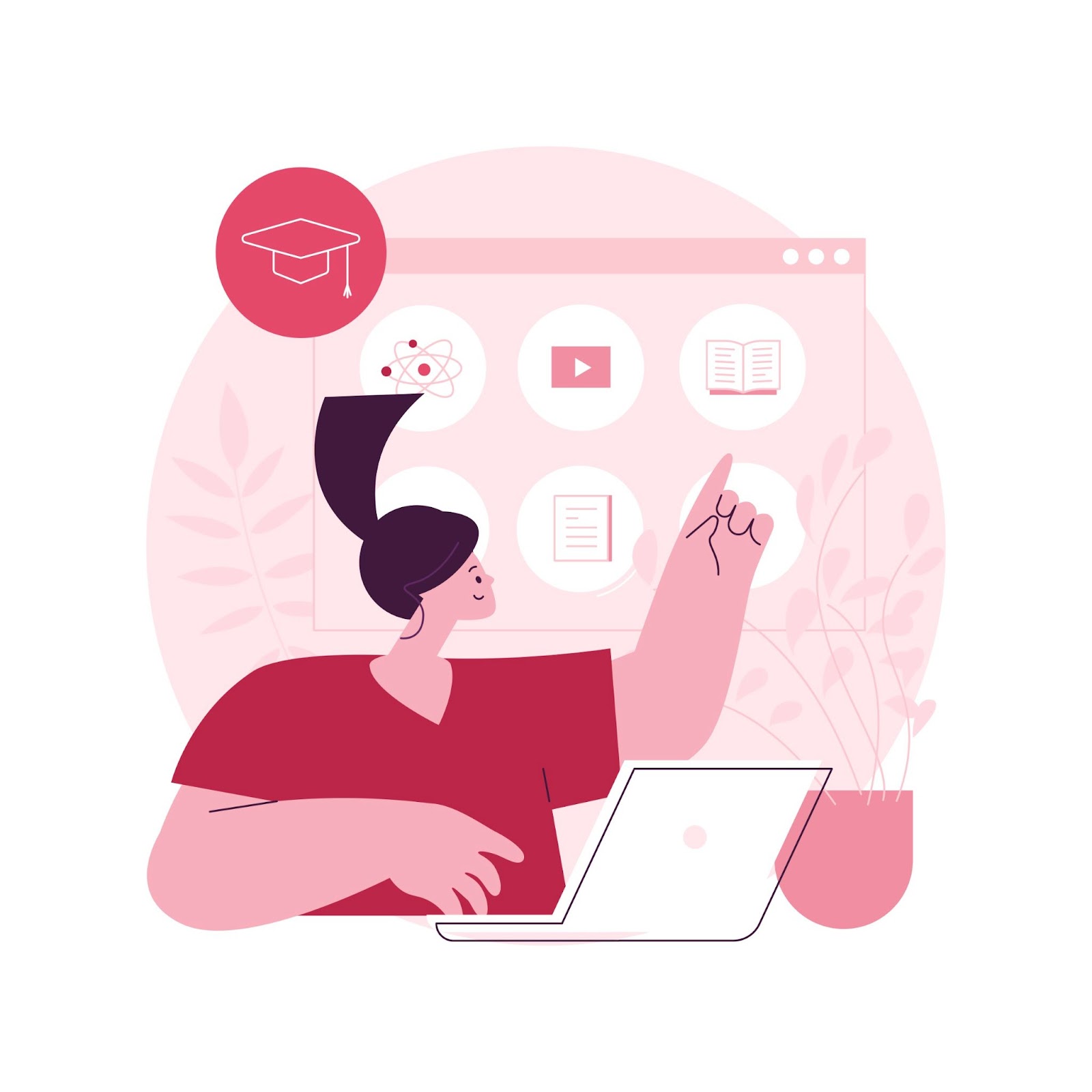 Online school platform abstract concept vector illustration. Online education platform, digital classes, virtual courses, LMS for school abstract metaphor.