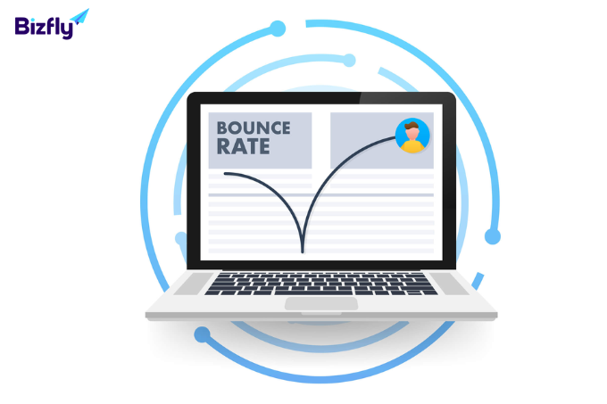 Bounce rate là phần trăm số phiên truy cập người dùng rời khỏi trang web mà không tương tác thêm