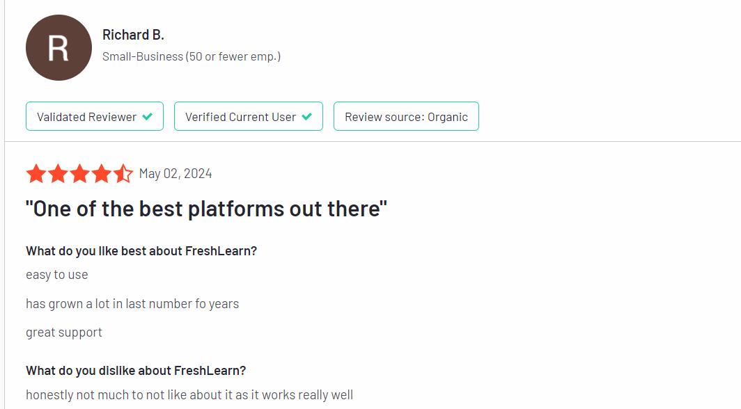 FreshLearn Reviews