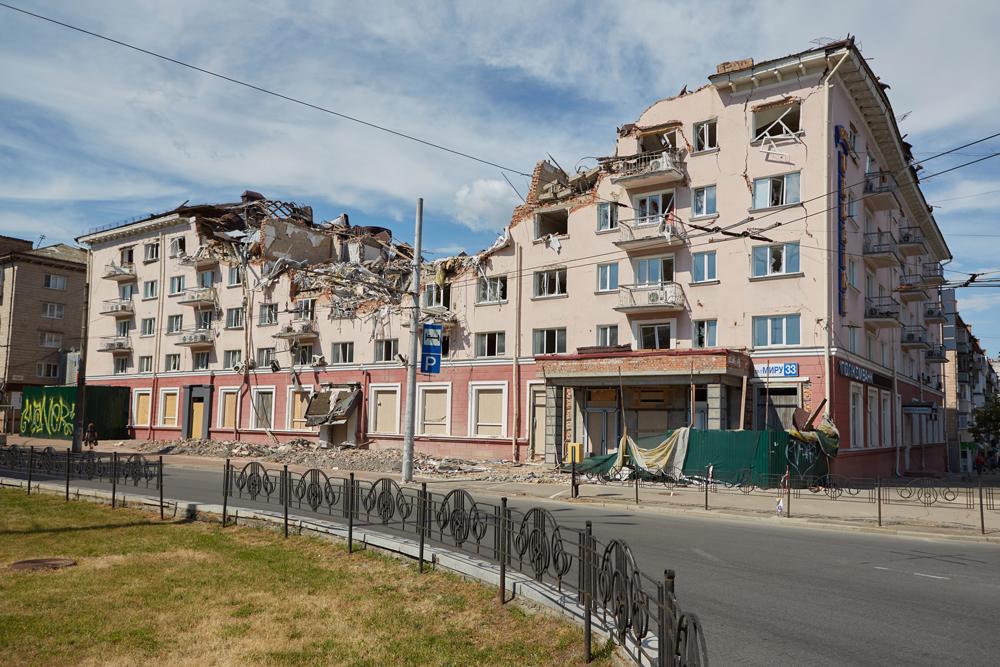 Чернігів, наслідки російських бомбардувань Джерело: Depositphotos [чернігів]