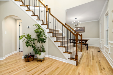 how a home remodeling project can positively impact your family staircase with balusters and railings custom built michigan