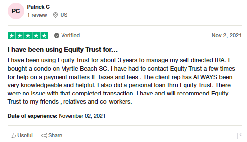 review 4 of Equity Trust Company