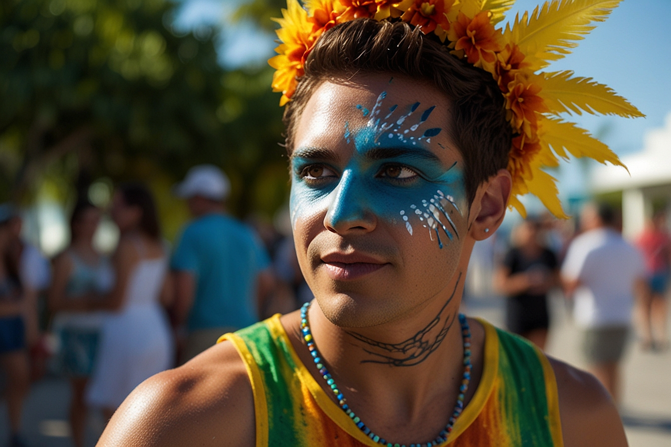 Florida Key West Festival Kyd Paint Costume