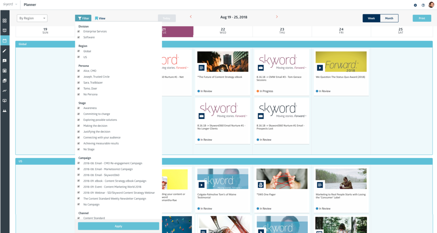 Skyword offers content creation and distribution tools