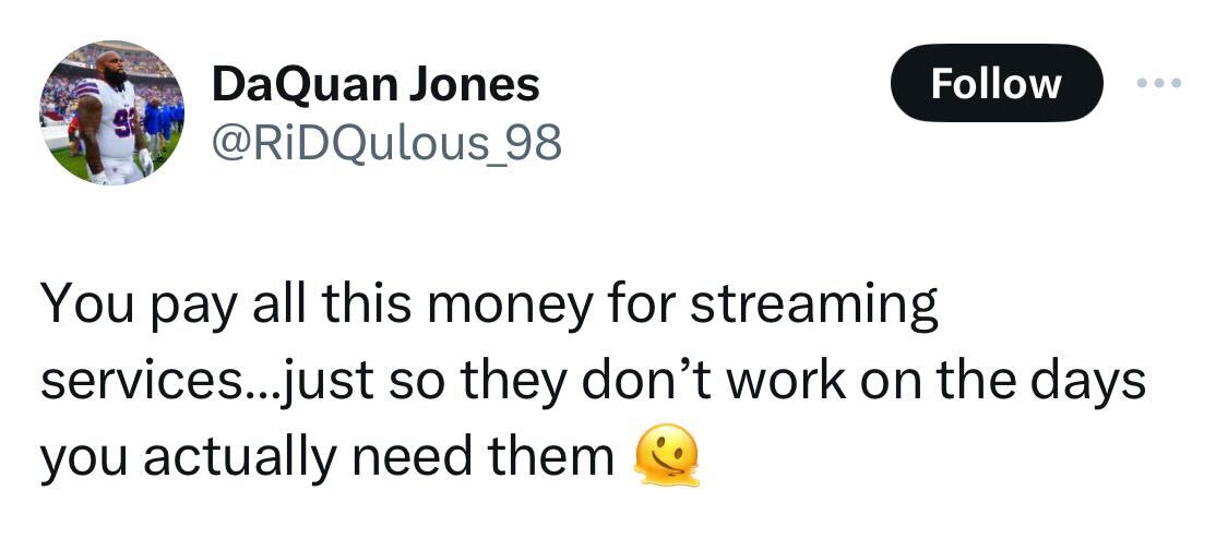 A tweet by DaQuan Jones (@RiDQulous_98)