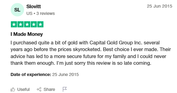 review 1 of Capital Bullion