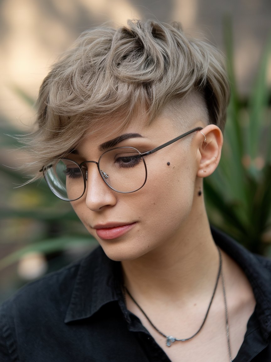 31. Layered Pixie with Undercut