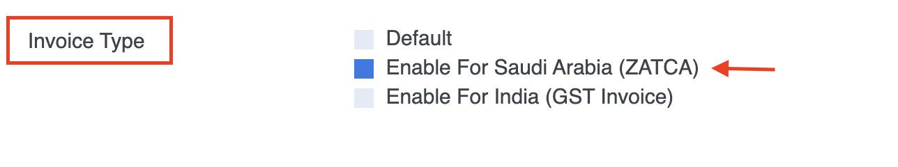 Enable for saudi arabia (ZATCA) in Challan