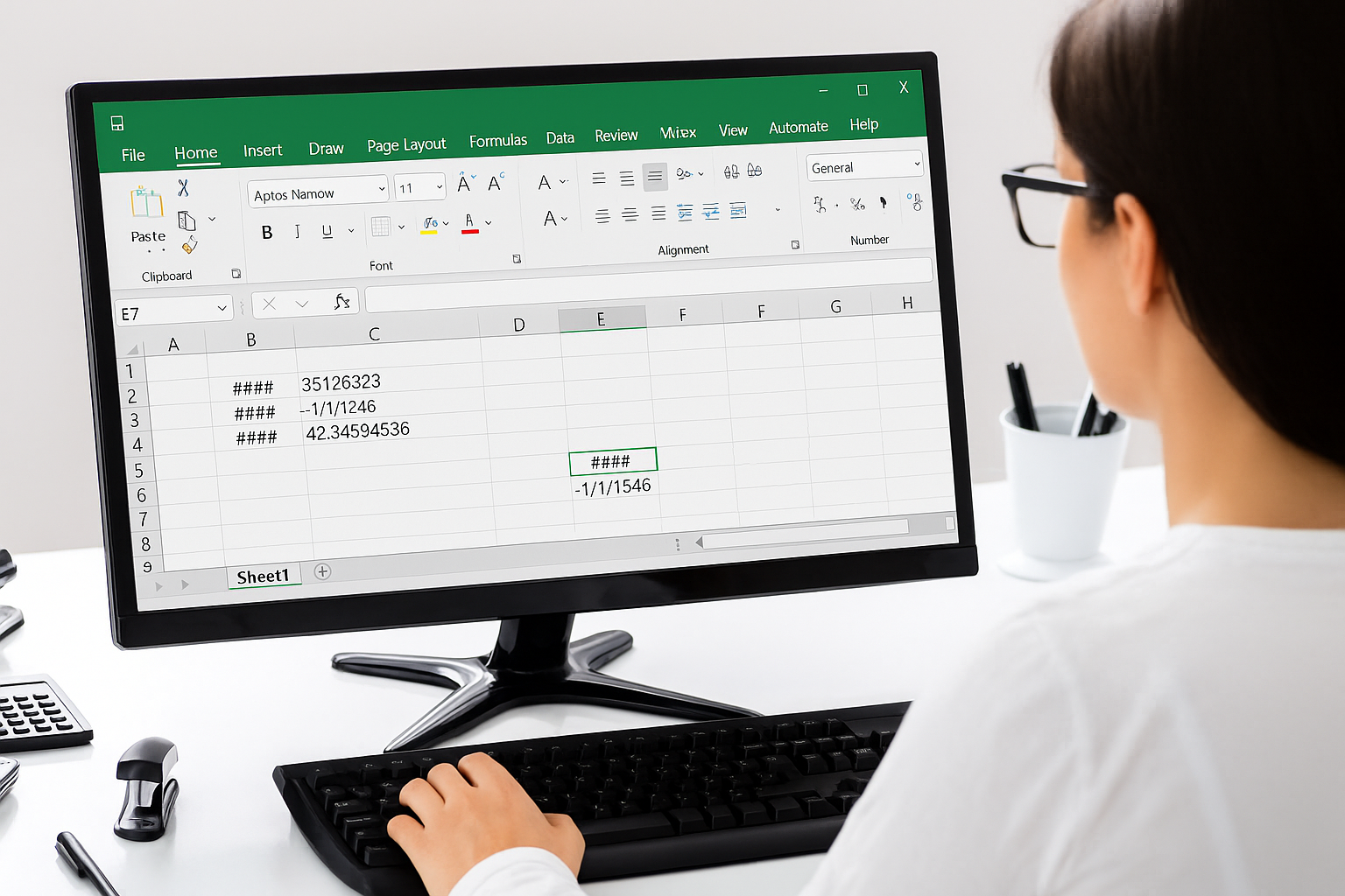 Một số lưu ý giúp tránh lỗi #### khi làm việc với Excel