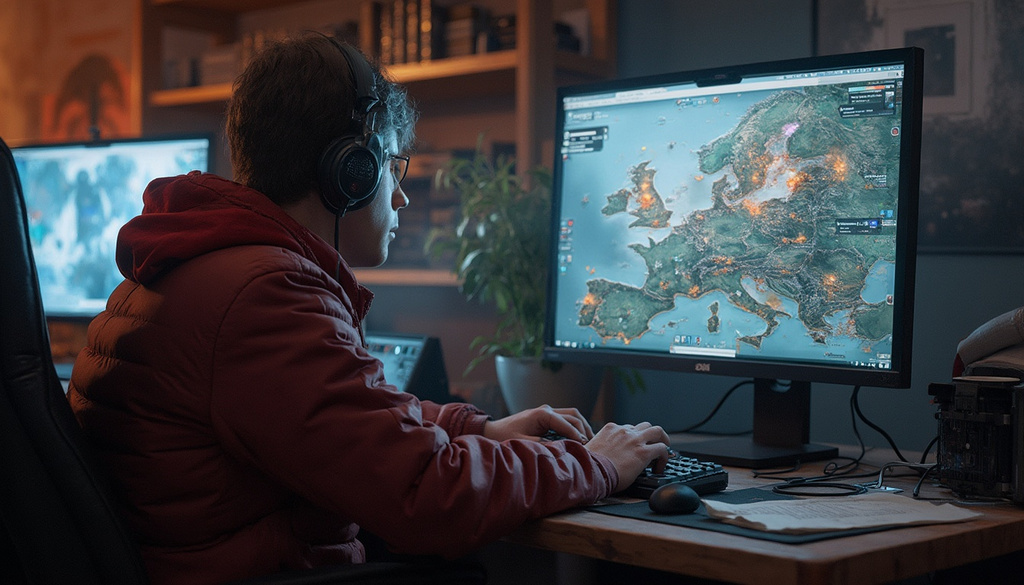 gamer playing P2E game