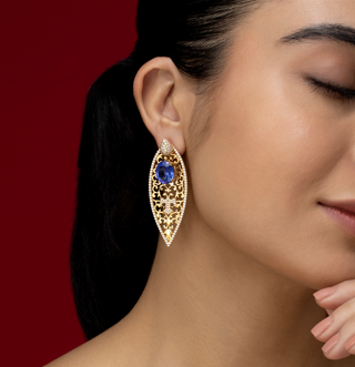 Tanzanite Chandelier Earrings | CKC Jewellers Online