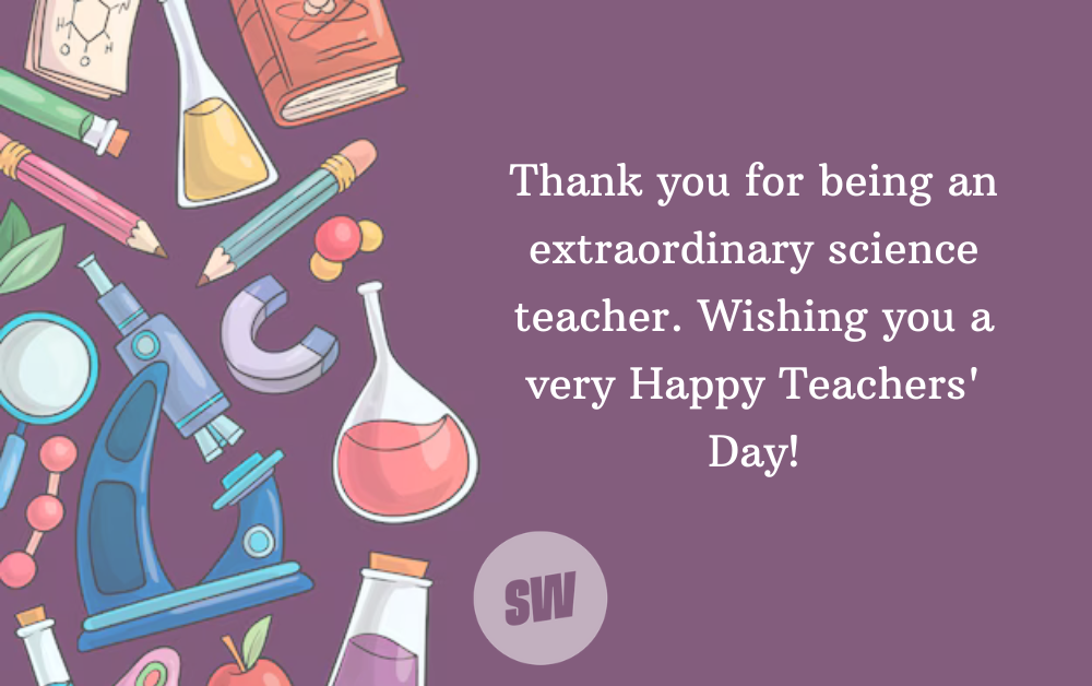 teachers day wishes to science teacher