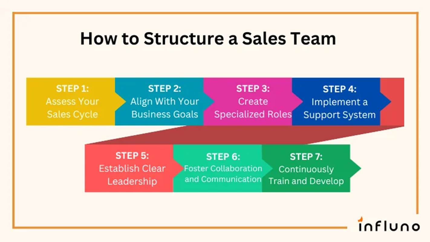 Structure a sales team 