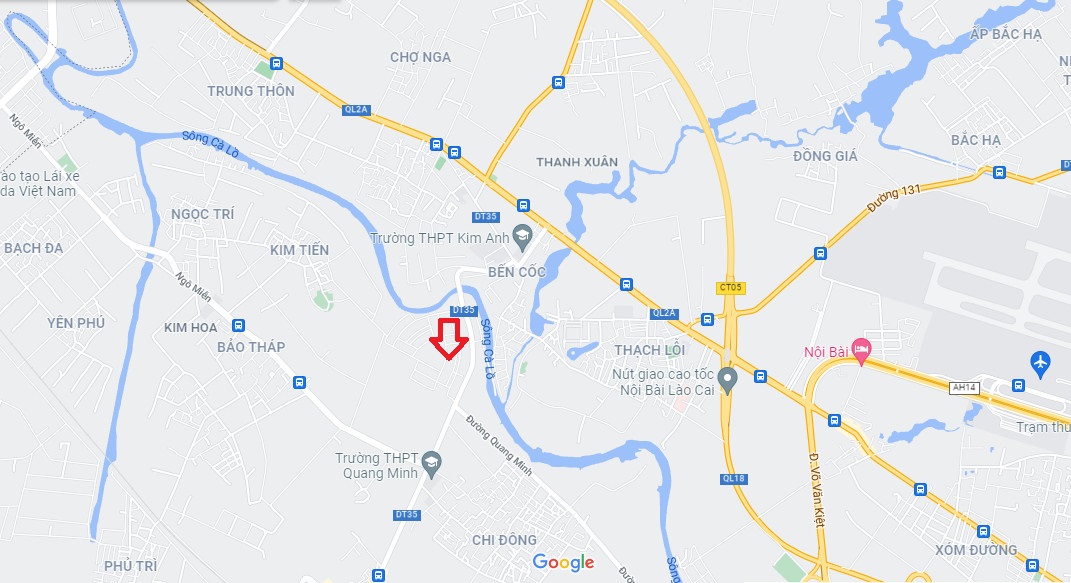 Vị trí khu đô thị Chi Đông Mê Linh