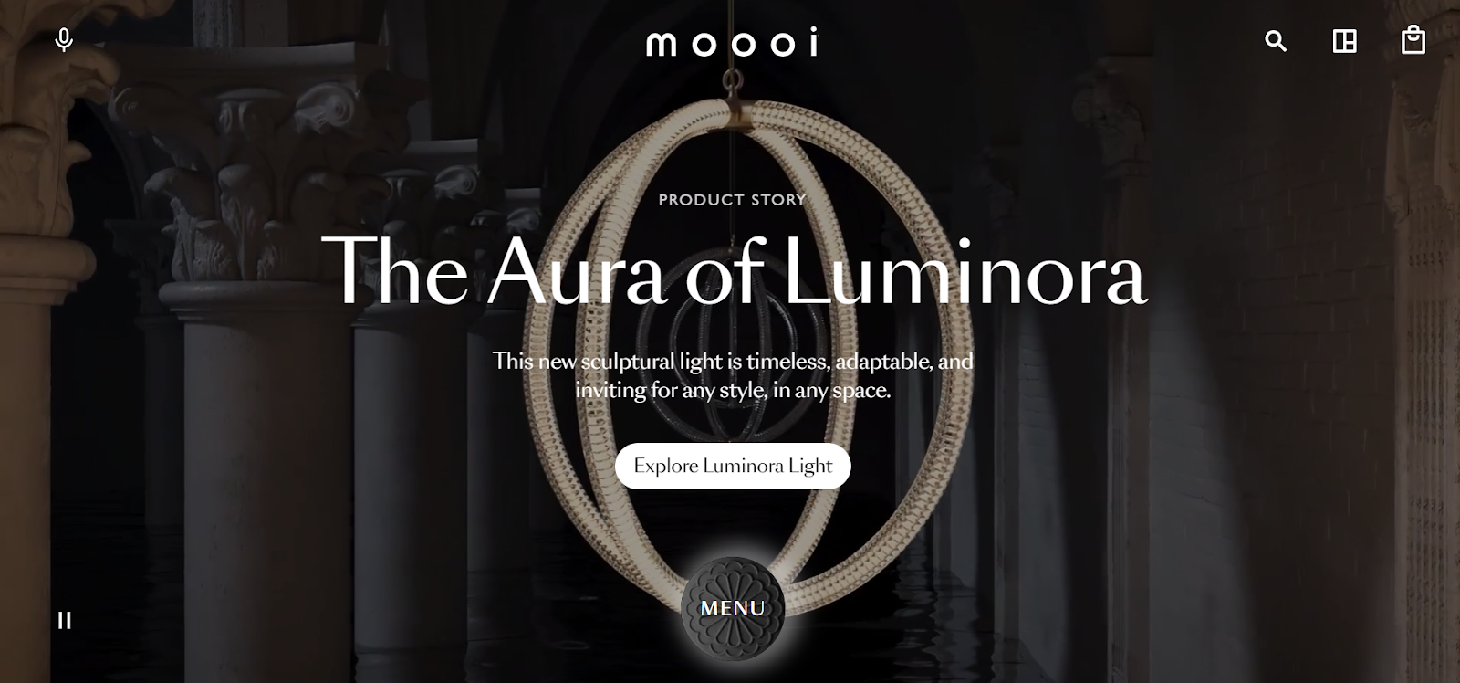 Home page for Moooi