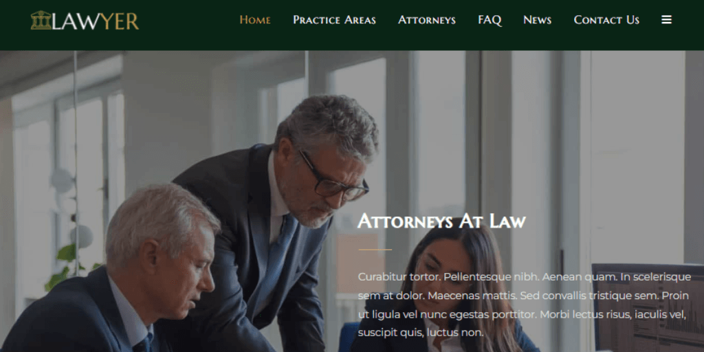 OceanWP Lawyer Theme