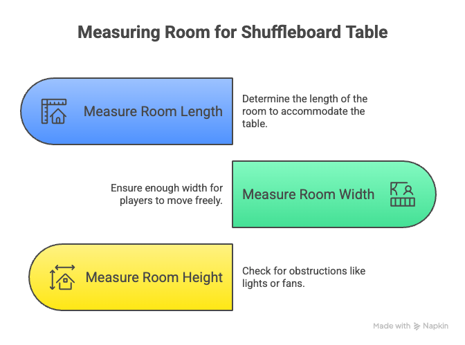 How to Measure Your Available Space for a Shuffleboard Table