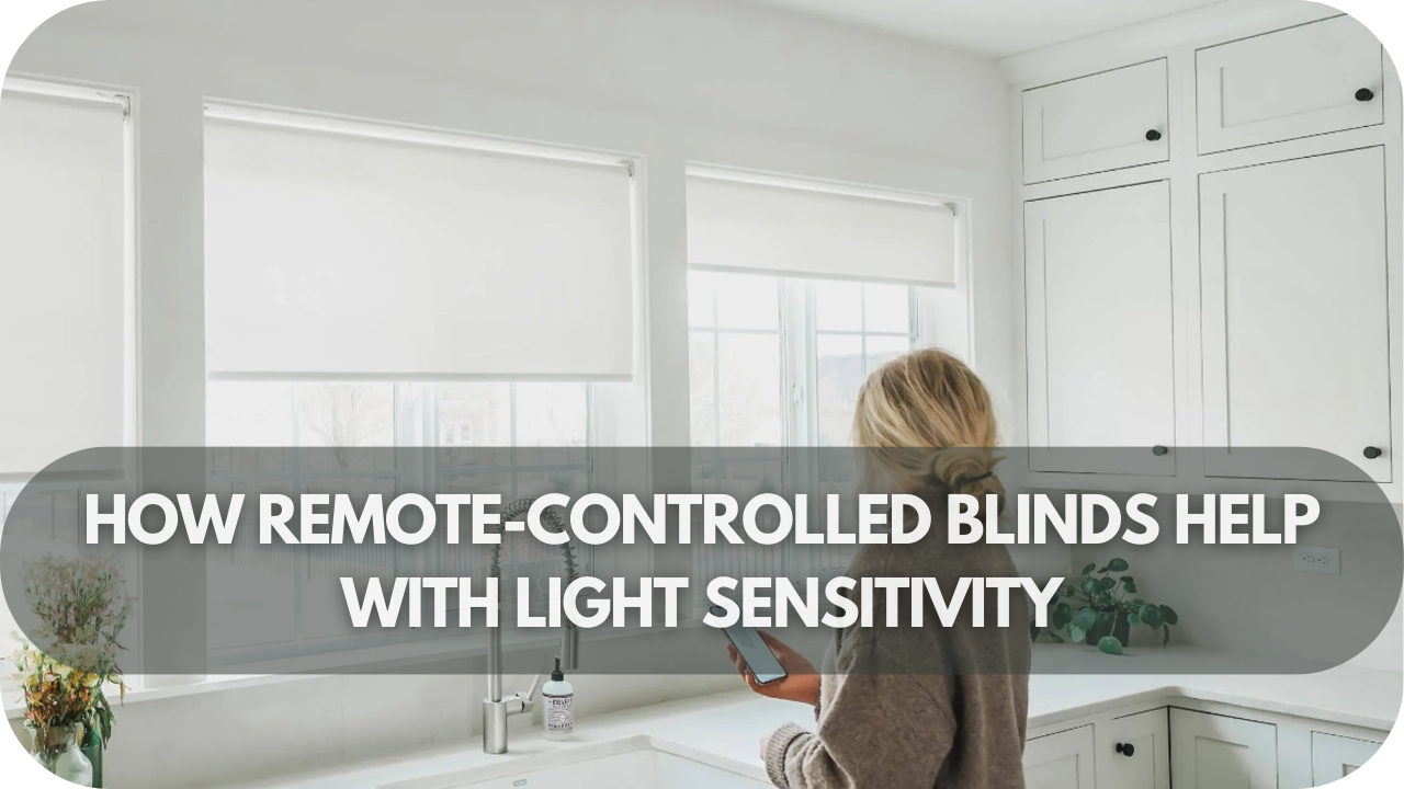 Discover how remote-controlled blinds provide relief by controlling light exposure for migraine sufferers.