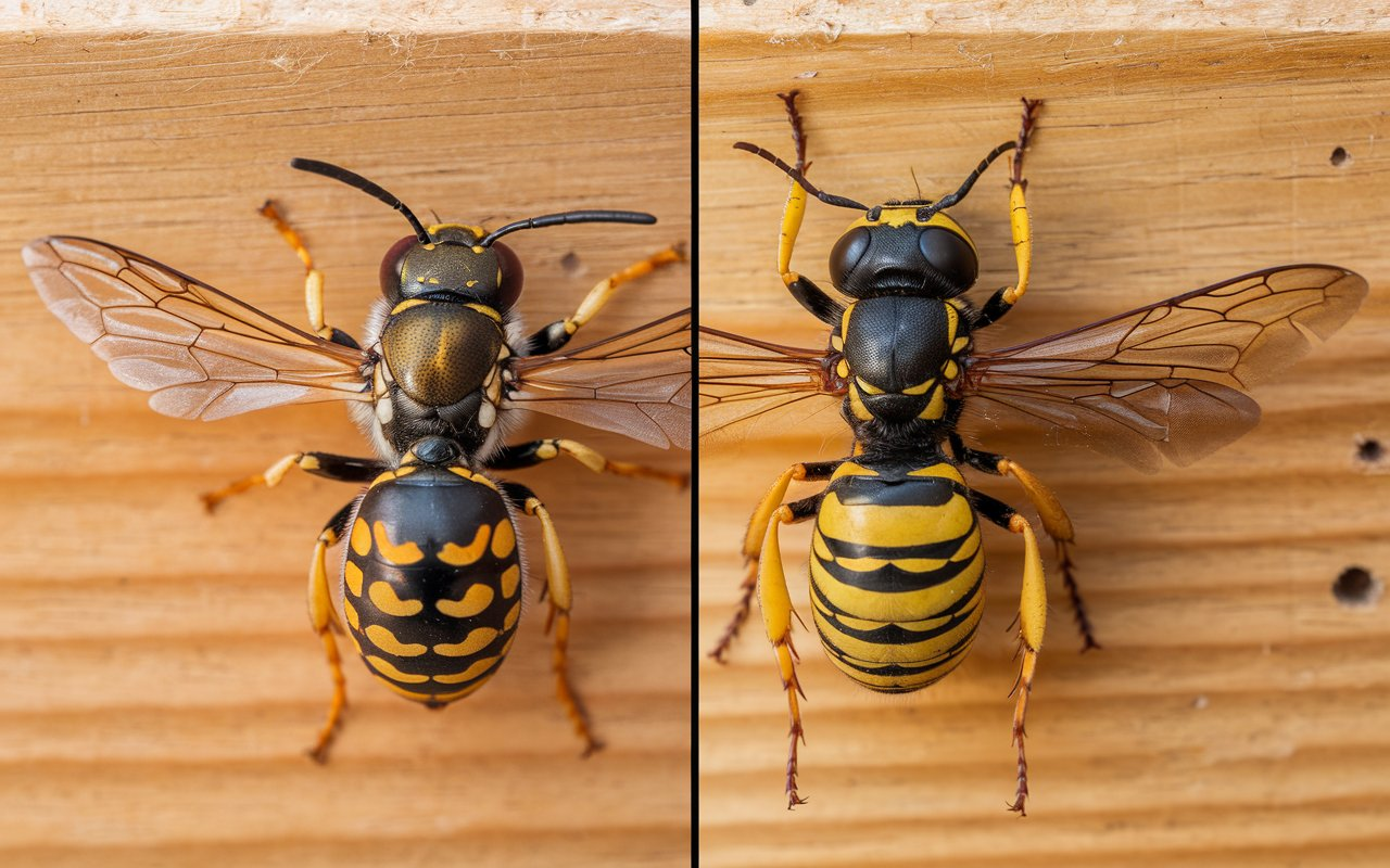 Paper wasp vs yellow jack3e5