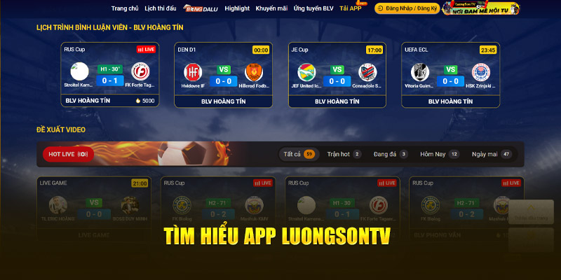 Tìm hiểu app LuongSontv