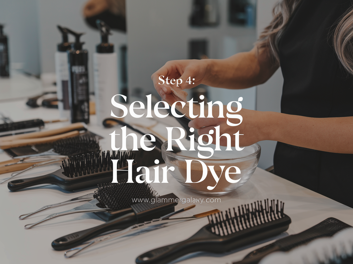 Step # 4 : Selecting the right dye