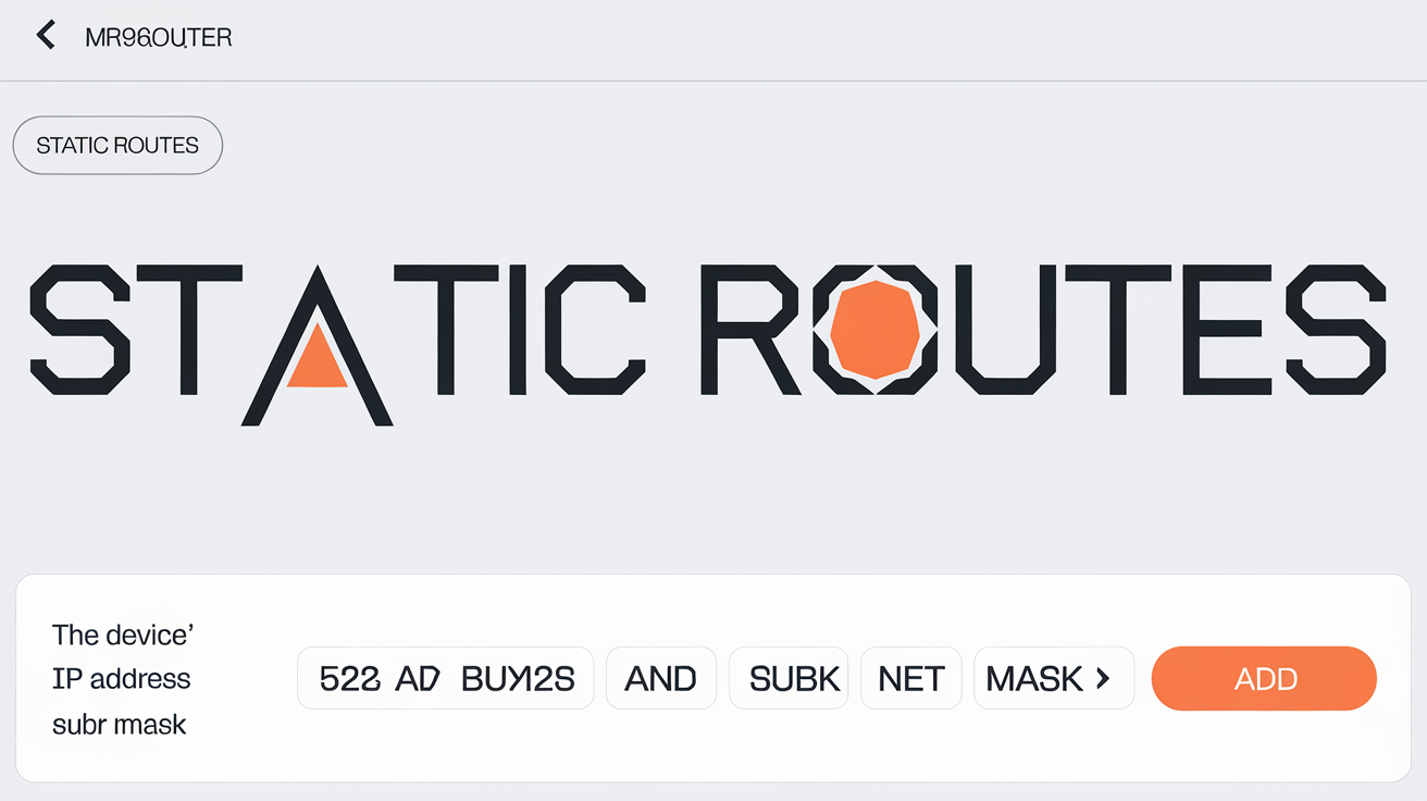 Device to MR9600 Static Routing List