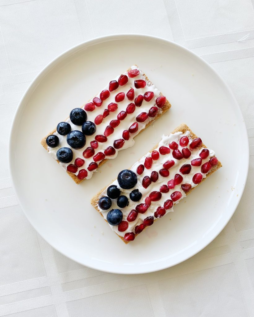 American Flag Grahams with Cool Whip