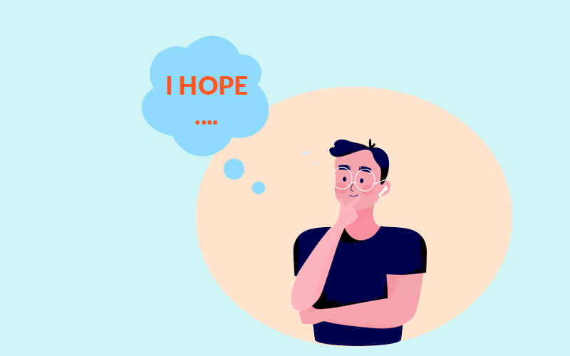 Hope đi với giới từ gì?