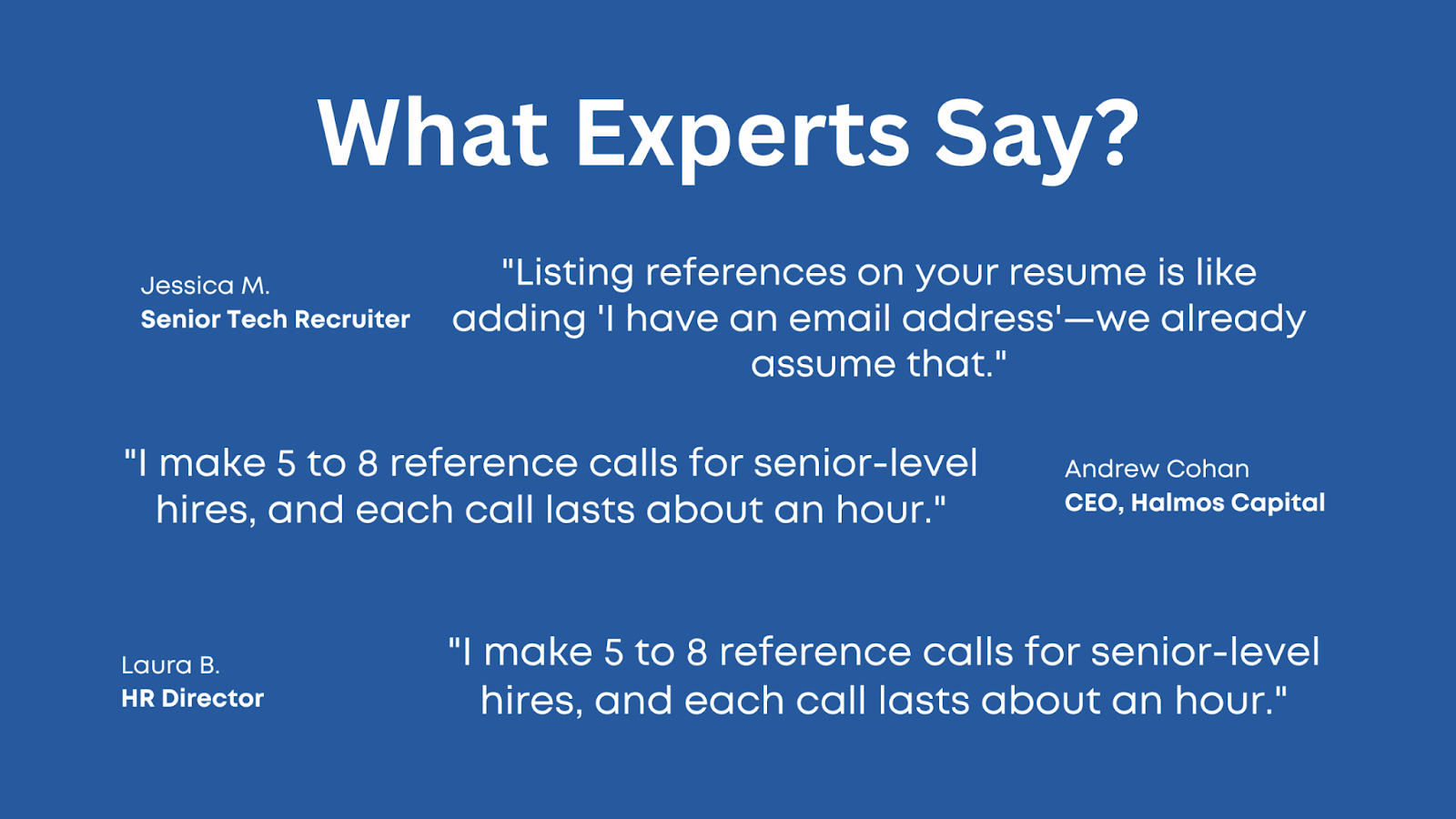 What Hiring Managers Really Think About Resume References