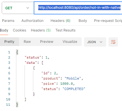 Use the NOT IN Operator in JPA Repository