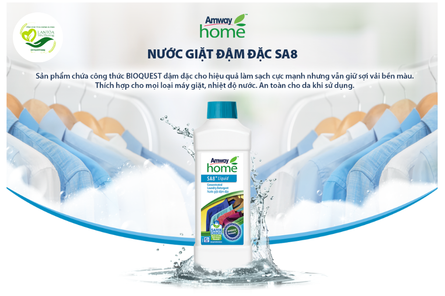 Giới thiệu về Nước giặt đậm đặc SA8 Amway Home