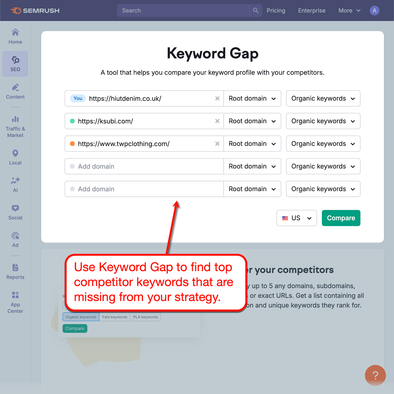 Keyword Gap Analysis