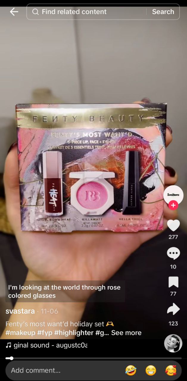 Fenty beauty ugc