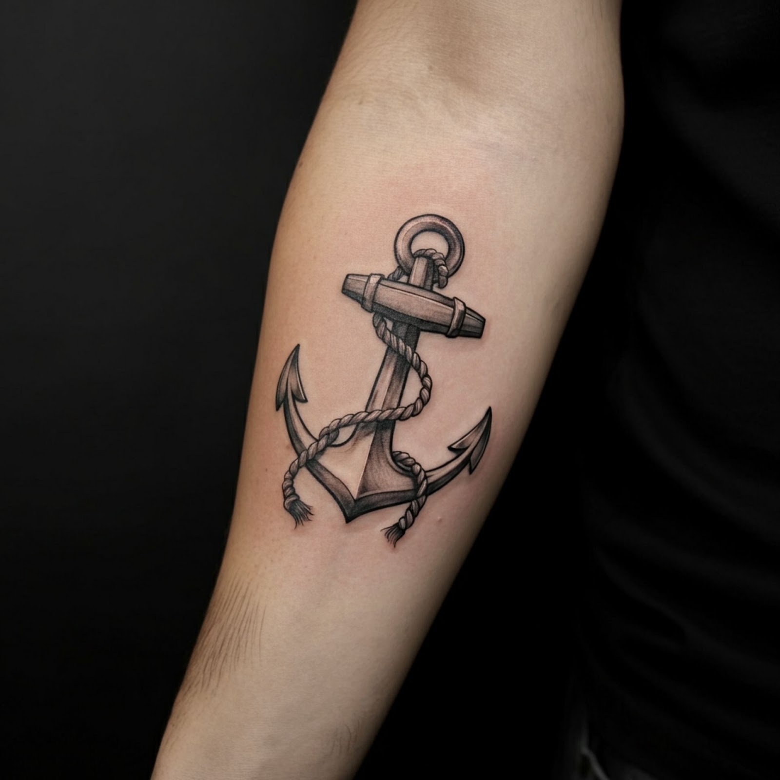 Anchor Tattoo on Forearm