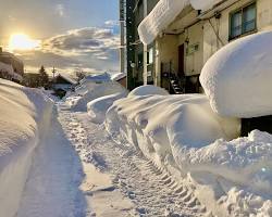 岩見沢の雪景色の画像