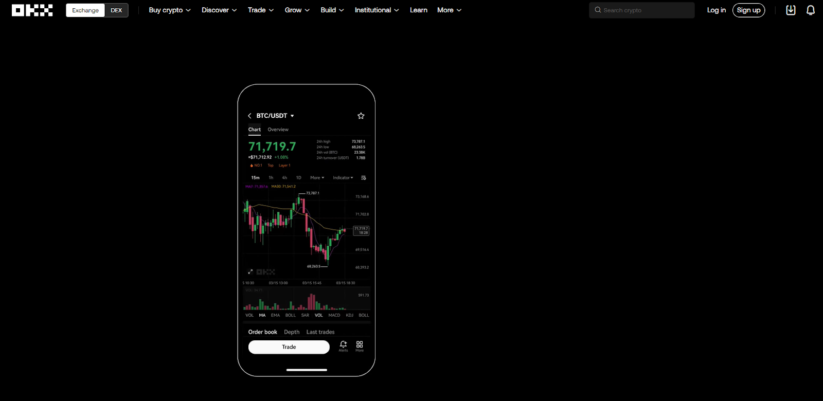 OKX homepage