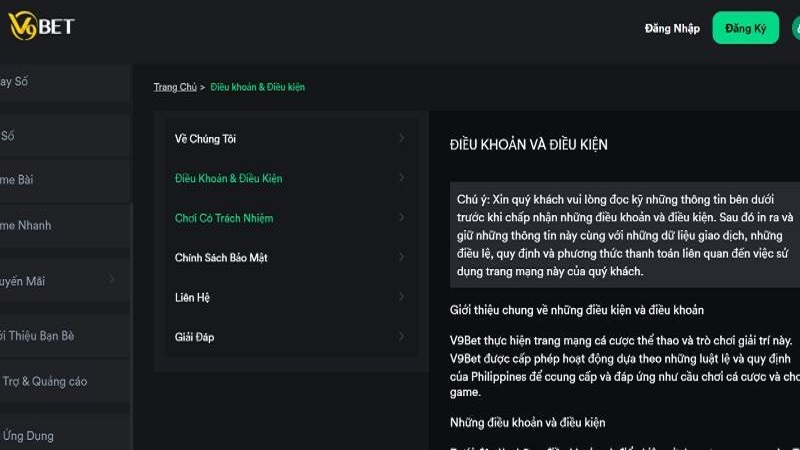 V9bet đăng nhập ngay hôm nay