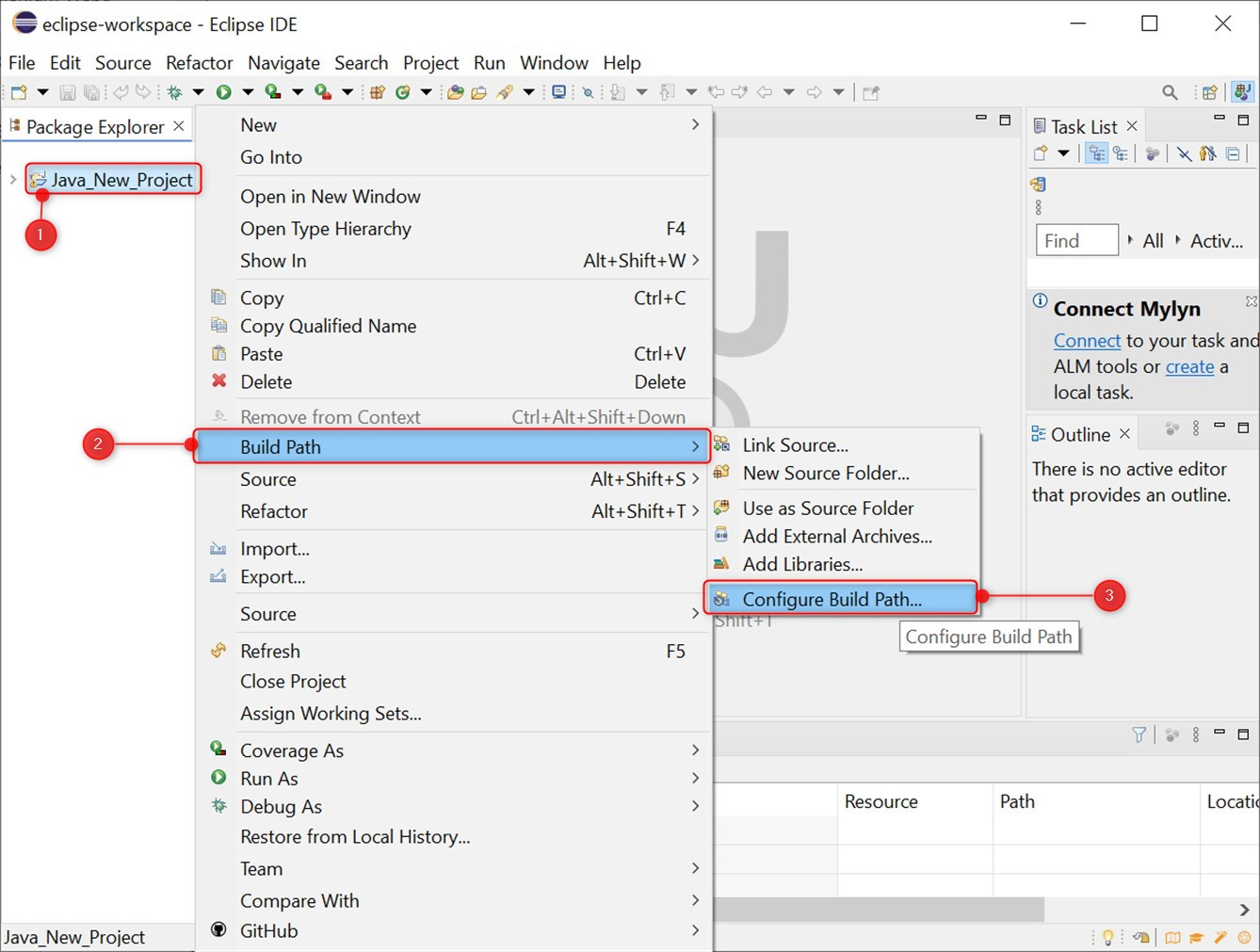 configuring build path