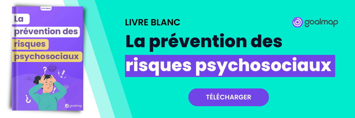 bannière livre blanc Goalmap sur la prévention des risques psychosociaux pour réduire le stress en entreprise