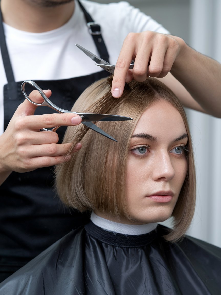 33. Box Bob Haircut for Fine Hair