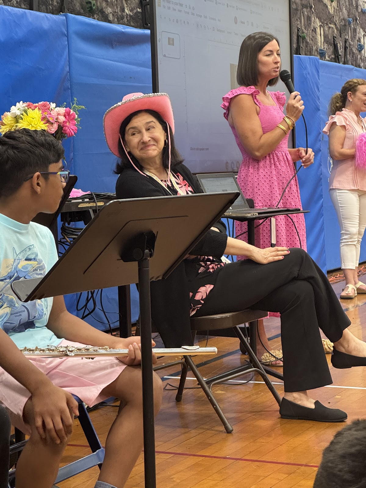 Mrs. Darling at her retirement ceremony