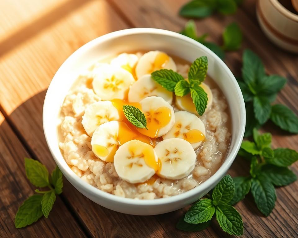 bananas and cream oatmeal