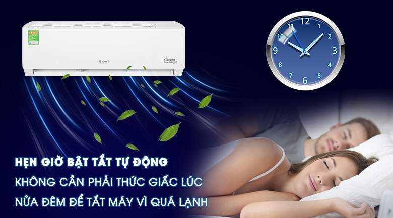 Máy lạnh Gree Inverter 1.5 HP GWC12PB-K3D0P4 - Hẹn giờ bật tắt máy